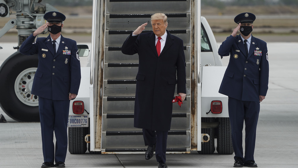 President Trump Arrives In Texas For Border Visit